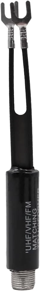 VOANZO بسته 10 عددی آداپتور 75 اهم به 300 اهم UHF VHF FM Balun مبدل آنتن با جک مادگی F برای آنتن کواکسیال رادیو تلویزیون