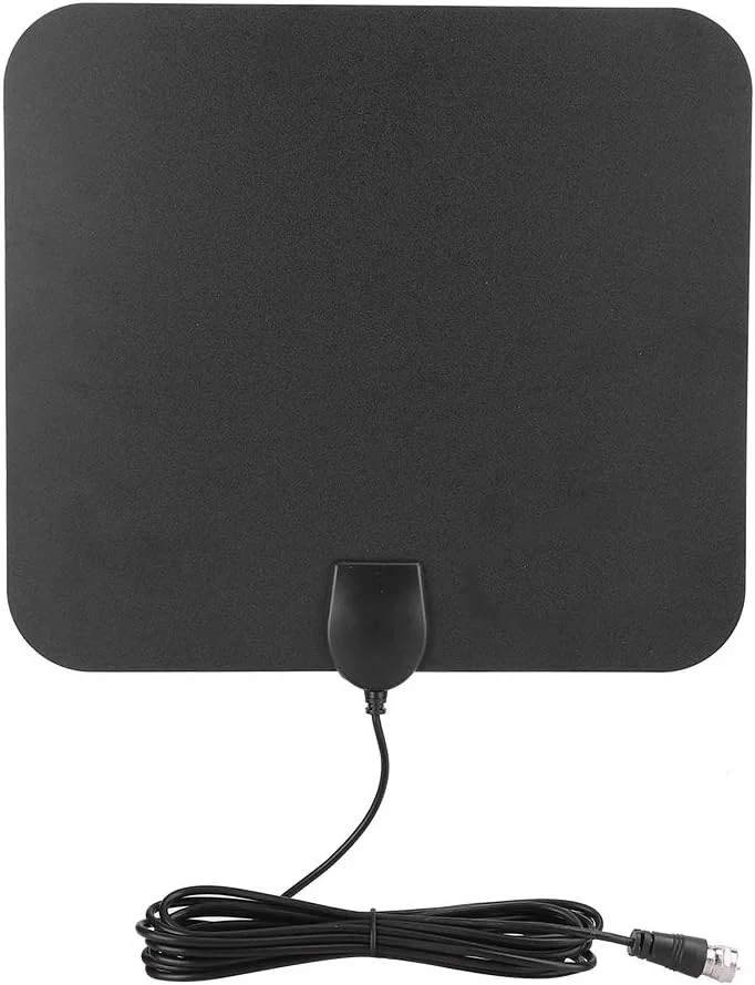 آنتن تلویزیون دیجیتال داخلی VELATEMOR HDTV، USB 5V / 50mA 25DBI آنتن HD دیجیتال داخلی تلویزیون 4K HD با تقویت کننده سیگنال برای همه، قابل چسباندن روی پنجره