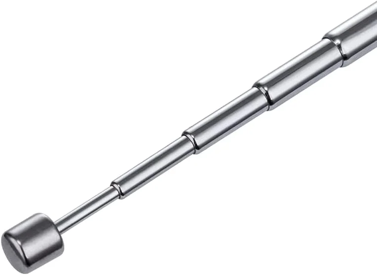 آنتن رادیویی Vecys، آنتن تلسکوپی قابل حمل FM برای رادیو تلویزیون DAB FM/AM استریو، 8 بخش (2 عدد)