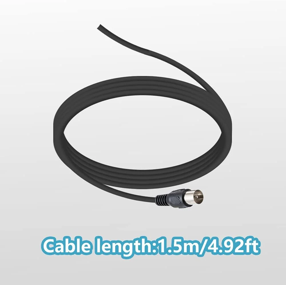 آنتن FM UKW Vecys دیجیتال DVB-T HDTV آداپتور پلاگین تلویزیون 5 dBi VHF/UHF مینی آنتن تلویزیون پایه مغناطیسی کابل 2 متری سازگار برای رادیو FM DVB-T2 DAB HDTV DTMB آنتن FM UKW Vecys دیجیتال DVB-T HDTV آداپتور پلاگین تلویزیون 5 dBi VHF/UHF مینی آنتن تلویزیون پایه مغناطیسی کابل 2 متری سازگار برای رادیو FM DVB-T2 DAB HDTV DTMB