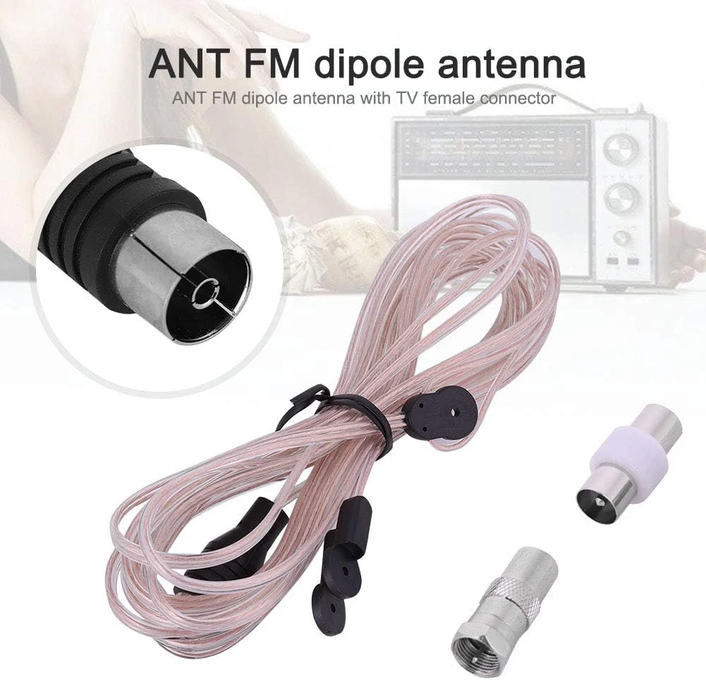 آنتن دوقطبی FM رادیویی VBESTLIFE، آنتن گیرنده FM داخلی خانگی با کانکتور مادگی تلویزیون