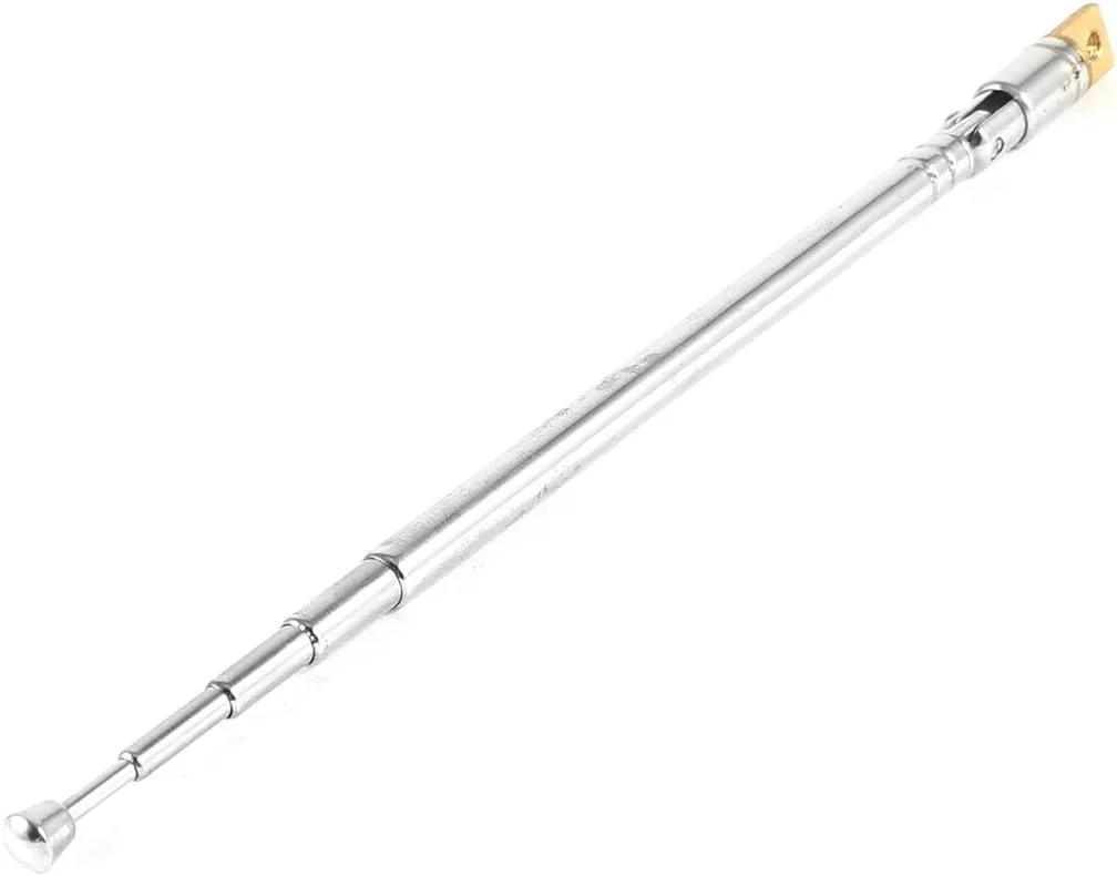 آنتن تلسکوپی 5 قسمتی uxcell sourcingmap، طول 36 سانتی متر، جایگزین آنتن هوایی تلسکوپی جهانی برای رادیو FM قابل حمل، تلویزیون و سایر تجهیزات الکتریکی، نقره ای آنتن تلسکوپی 5 قسمتی uxcell sourcingmap، طول 36 سانتی متر، جایگزین آنتن هوایی تلسکوپی جهانی برای رادیو FM قابل حمل، تلویزیون و سایر تجهیزات الکتریکی، نقره ای