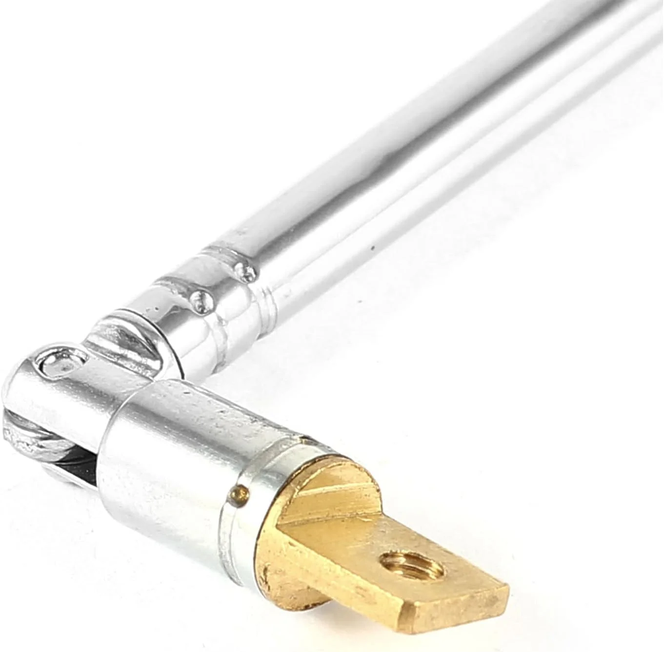 آنتن تلسکوپی 5 قسمتی uxcell sourcingmap، طول 36 سانتی متر، جایگزین آنتن هوایی تلسکوپی جهانی برای رادیو FM قابل حمل، تلویزیون و سایر تجهیزات الکتریکی، نقره ای