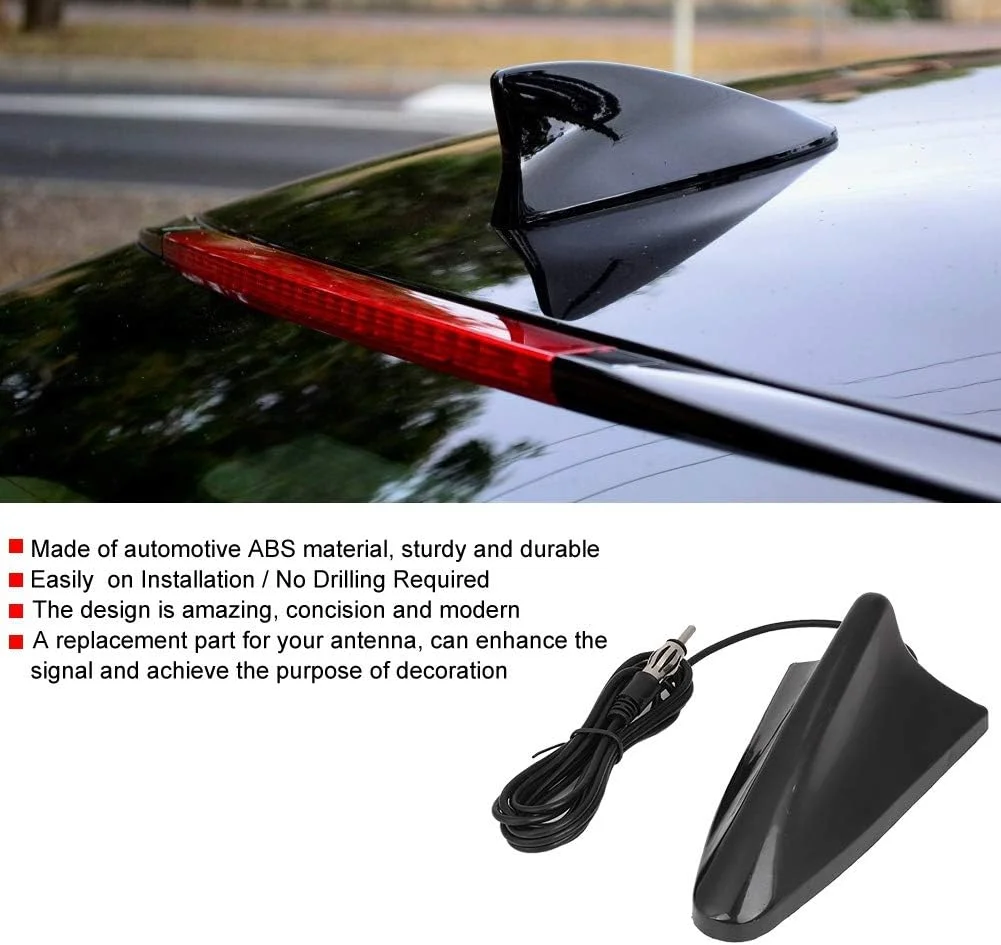 آنتن کوسه ای جهانی خودرو Qii lu، آنتن های هوایی سیگنال رادیویی خودرو آنتن FM سقفی 12 ولت