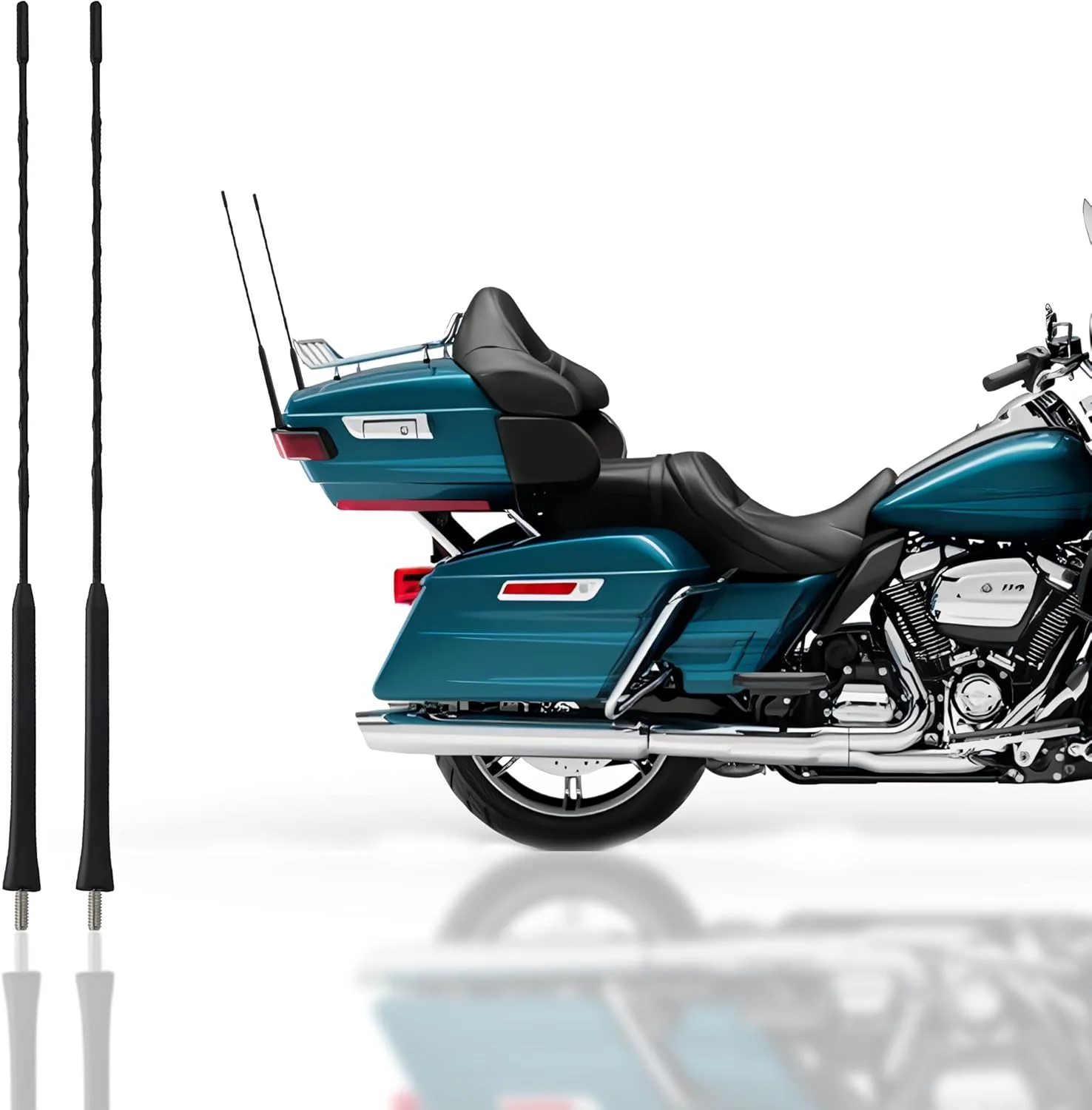 مجموعه 2 عددی آنتن فلزی کوتاه AM/FM/XM CB برای هارلی دیویدسون 16 اینچی مجموعه 2 عددی آنتن فلزی کوتاه AM/FM/XM CB برای هارلی دیویدسون 16 اینچی