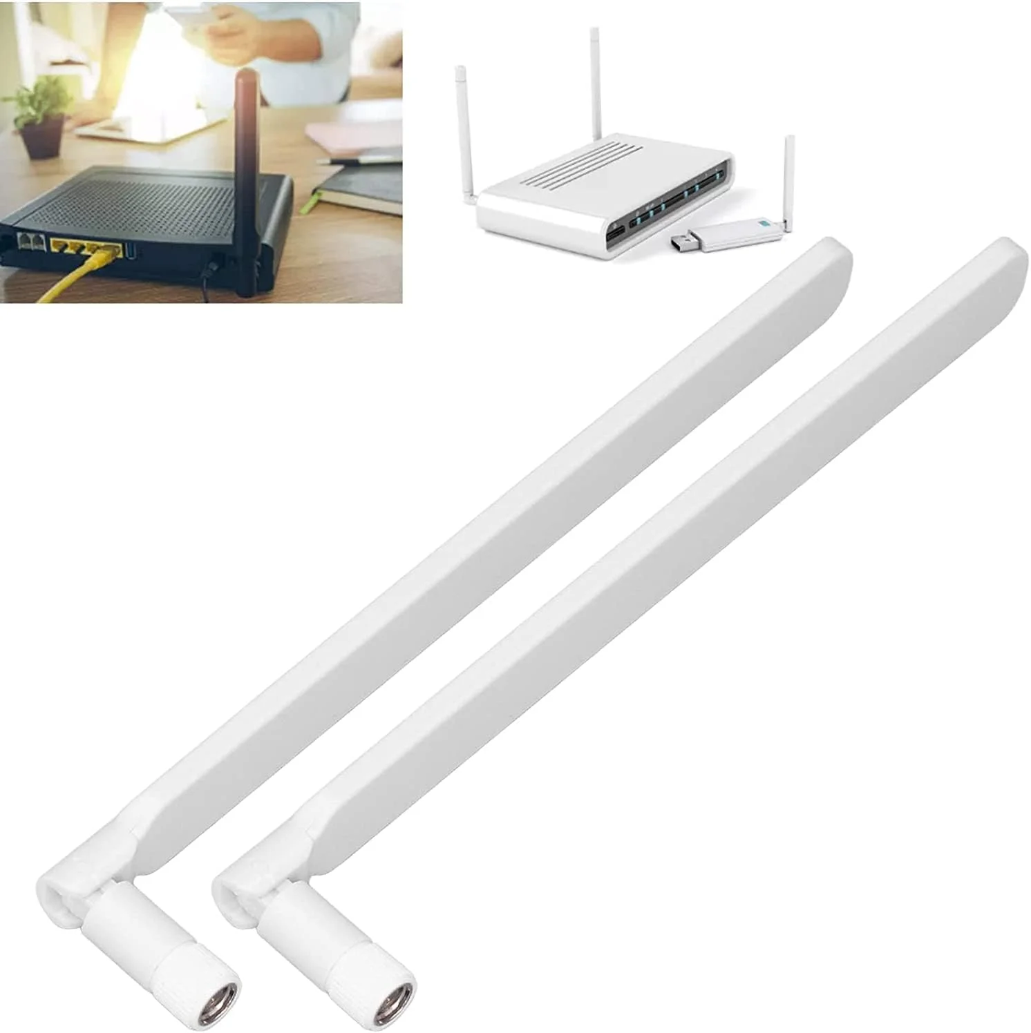 آنتن انتقال سیگنال، آنتن همه جهته مستقل 5dBi مقاوم در برابر آفتاب قابل حمل برای نظارت بر برق (سفید)