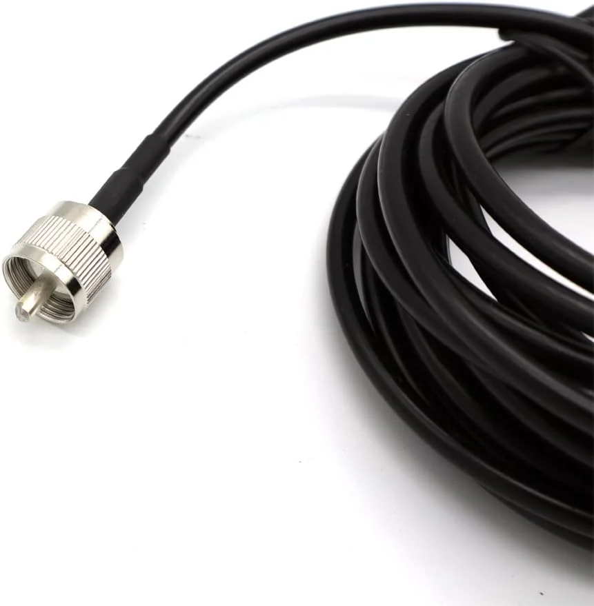 پایه مغناطیسی TengKo SO239 با کابل آنتن UHF PL-259 برای سقف یا صندوق عقب خودرو، دارای کانکتور PL259 برای رادیوهای موبایل Yaesu Kenwood Vertex Icom