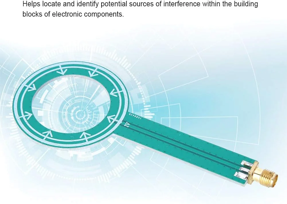 کیت آنتن میدان نزدیک EMC EMI Thincol، آنتن برد مدار چاپی PCB حلقوی با رزوه SMA نر