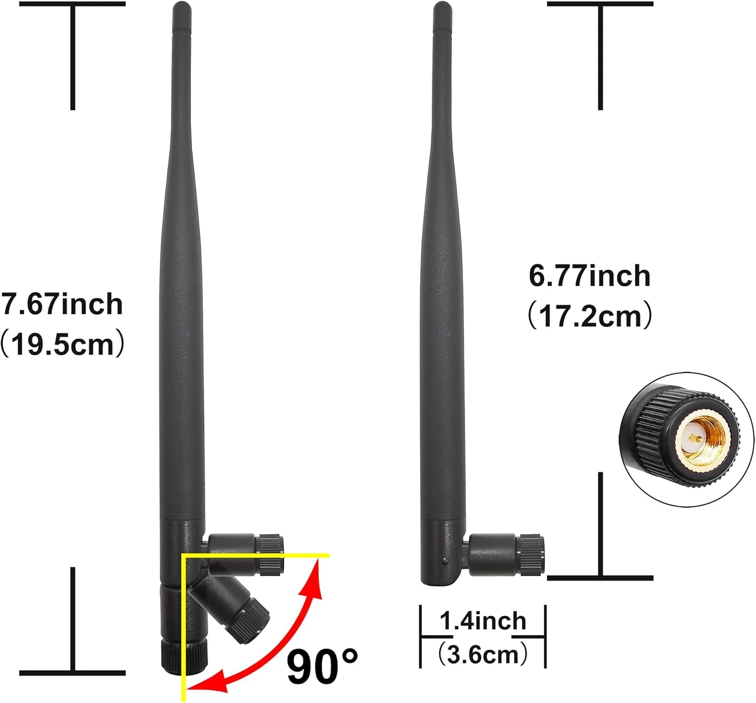 آنتن LoRa تنموری 915MHz داخلی با بهره 3dBi، اتصال SMA نر آنتن LoRa تنموری 915MHz داخلی با بهره 3dBi، اتصال SMA نر