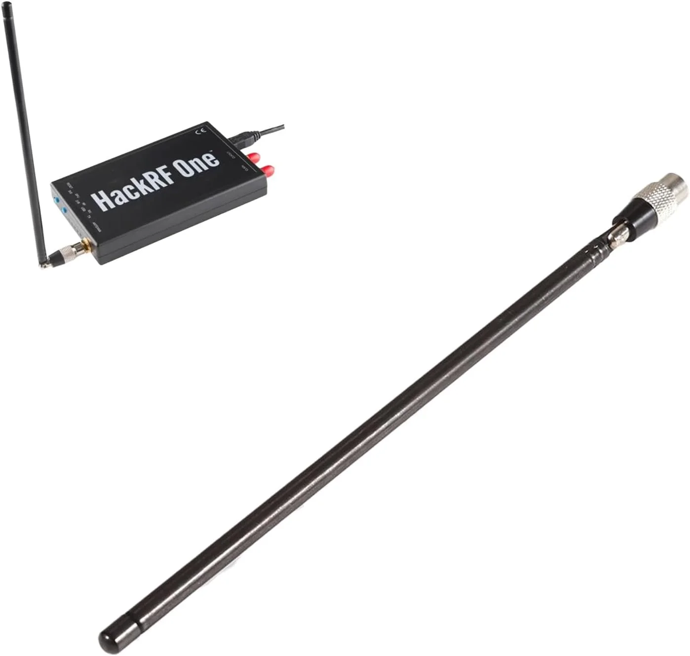 آنتن تلسکوپی ANT500 برای HackRF One، کانکتور SMA، قابل انعطاف، گیرنده رادیویی استریو TV AM FM، جایگزین آنتن ارتباط رادیویی