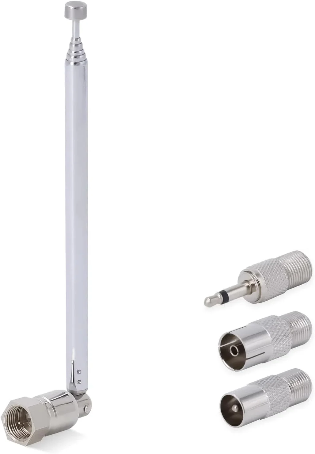 آنتن تلسکوپی FM با کانکتور نوع F نامتعادل 75 اهم، آنتن جایگزین Dab برای رادیو AM FM، گیرنده های استریو، رادیو Bose Wave