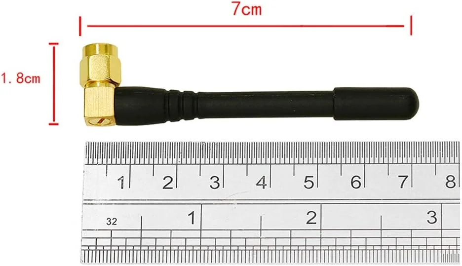 تایداسنت 5 عددی آنتن تقویت کننده سیگنال 433.92 مگاهرتز داک لاستیکی، فرستنده RF فلفلی کوچک 7 سانتی متری SMA با بهره بالا 4dbi تله متری جهت دار