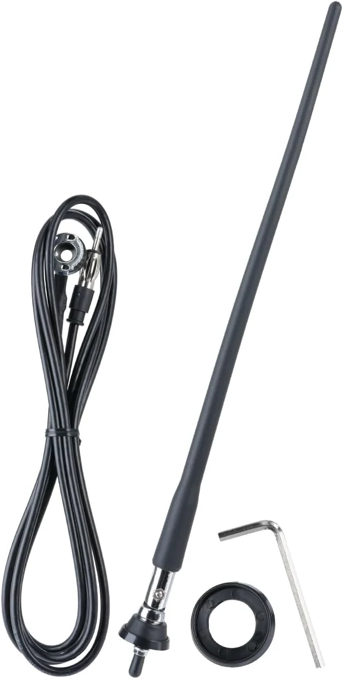 آنتن رادیویی قایق دریایی Superbat، آنتن لاستیکی ضد آب FM AM استریو با دکل انعطاف پذیر برای قایق، خودرو، RV، موتورخانه، ATV، UTV، تراکتور، موتورسیکلت، قایق تفریحی