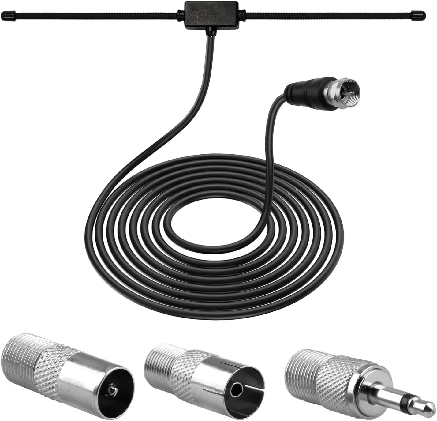 آنتن رادیویی FM خودرو با عملکرد بالا SRLWMYI Dab به همراه کابل افزایش طول 3 متری: دریافت استریو فوق‌العاده حساس برای سیستم‌های سینمای خانگی، سیستم‌های Hi-Fi و گیرنده‌های صوتی داخلی