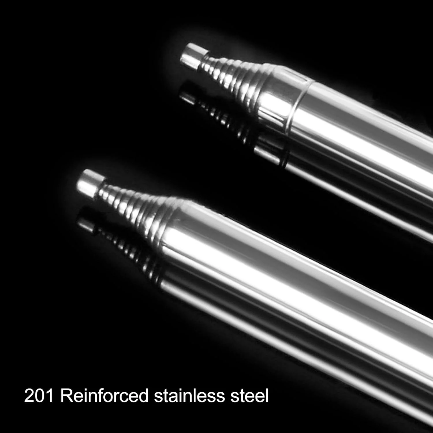 آنتن تلسکوپی 5.6 متری استیل ضد زنگ، سبک و انعطاف پذیر، آنتن میله ای 14 قسمتی، آنتن تلسکوپی با رابط M10