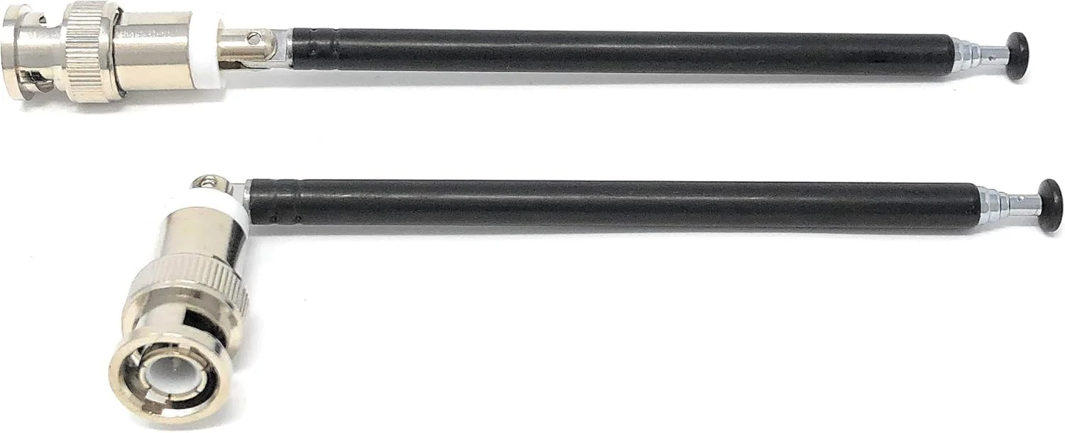 Snnisttek onlineservice-usa یک جفت آنتن تلسکوپی با اتصالات BNC برای اسکنر رادیویی قابل حمل