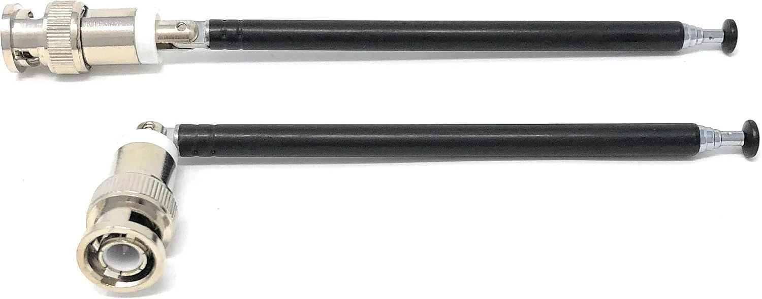 Snnisttek onlineservice-usa یک جفت آنتن تلسکوپی با اتصالات BNC برای اسکنر رادیویی قابل حمل