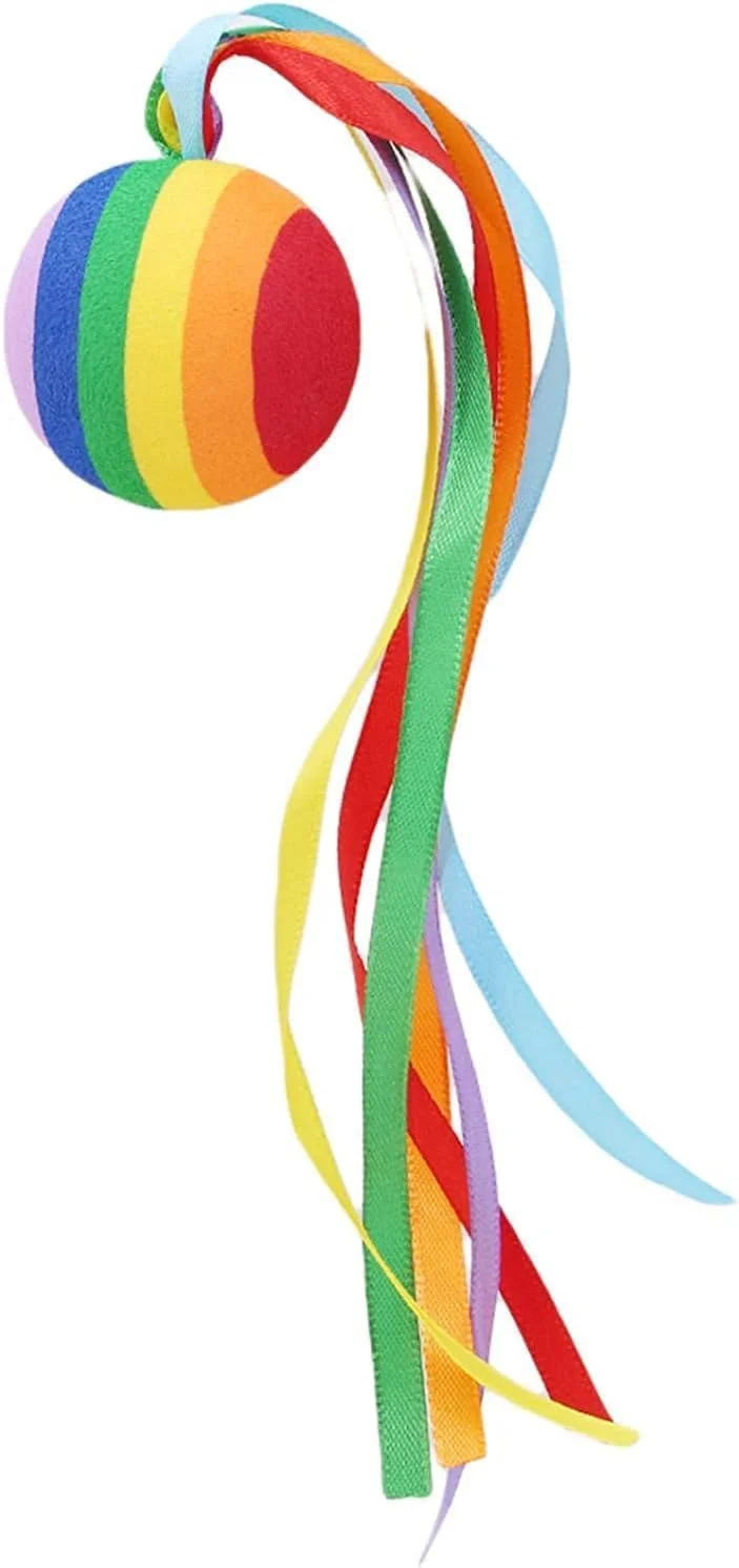 توپ آنتن ماشین رنگارنگ EVA، تزئین آنتن خودرو با روبان بلند رنگین کمانی، لوازم جانبی بیرونی حرفه ای و شیک برای طراحی خودرو