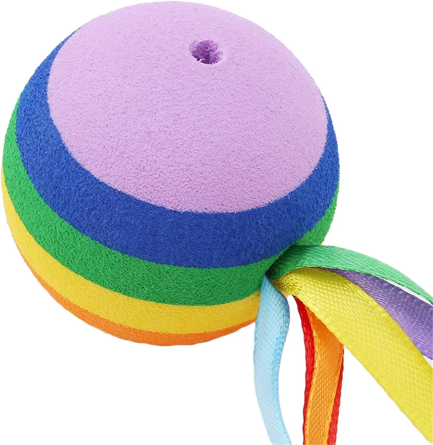 توپ آنتن ماشین رنگارنگ EVA، تزئین آنتن خودرو با روبان بلند رنگین کمانی، لوازم جانبی بیرونی حرفه ای و شیک برای طراحی خودرو