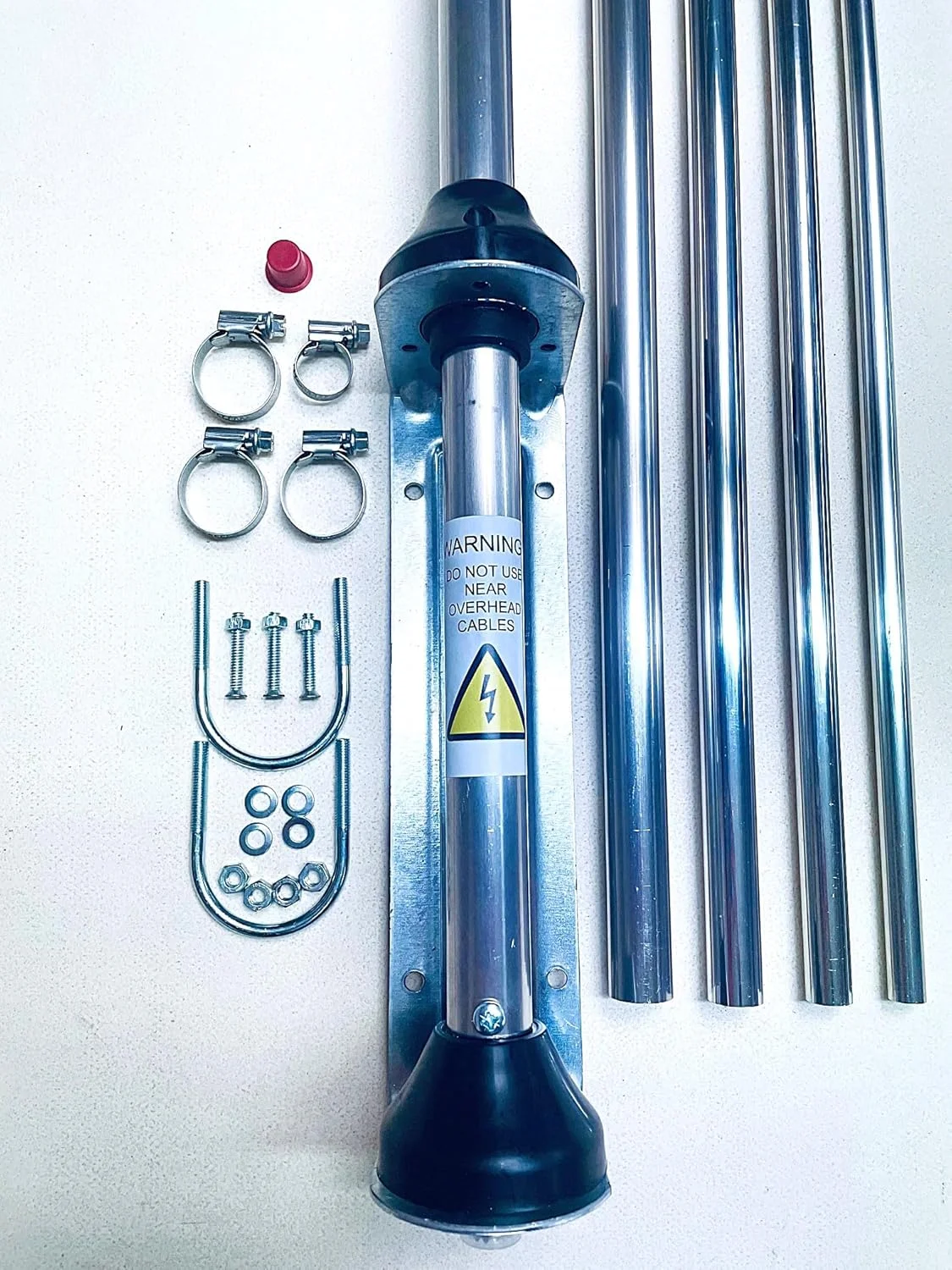 آنتن ایستگاه پایه سیگما ونوم 1/2 موج میله نقره ای CB، 10 و 11 متر