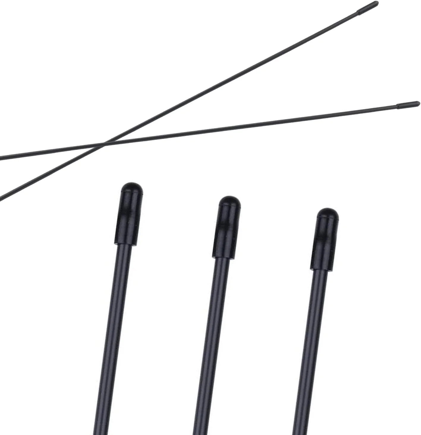 SJZBIN 5 عدد لوله آنتن محافظ پلاستیکی مشکی با درپوش مناسب برای ماشین کنترلی، پهپادهای FPV، کوادکوپترها، مولتی کوپترها، قایق و گیرنده های 2.4G