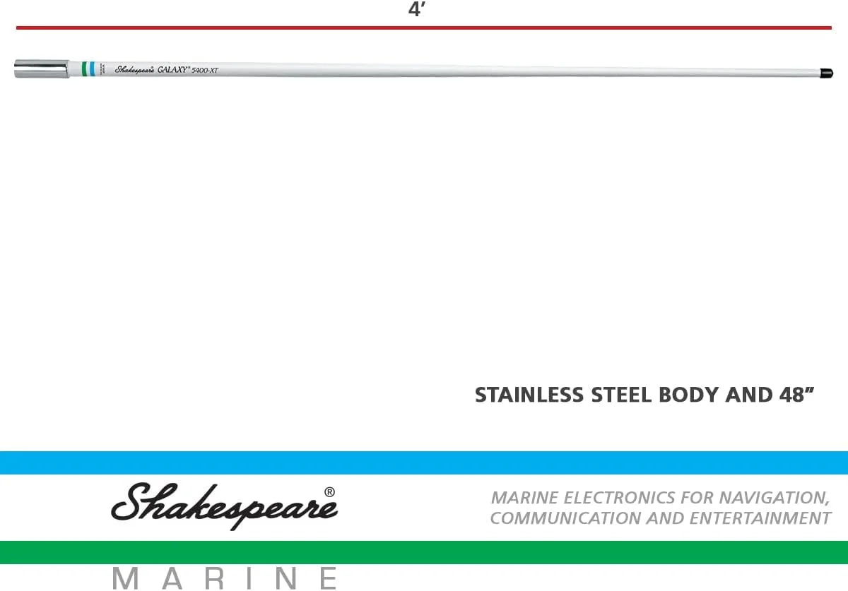 آنتن 4 فوتی Shakespeare 5400-XT Galaxy با بهره 3dB، سفید