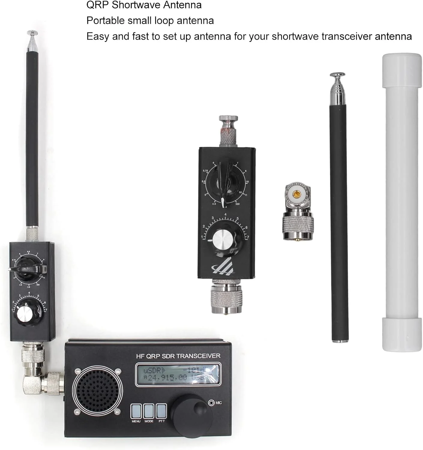 آنتن موج کوتاه QRP، هوایی تیون شده باند کامل HF، هوانوردی FM، UV با جهت دهی قوی برای دریافت