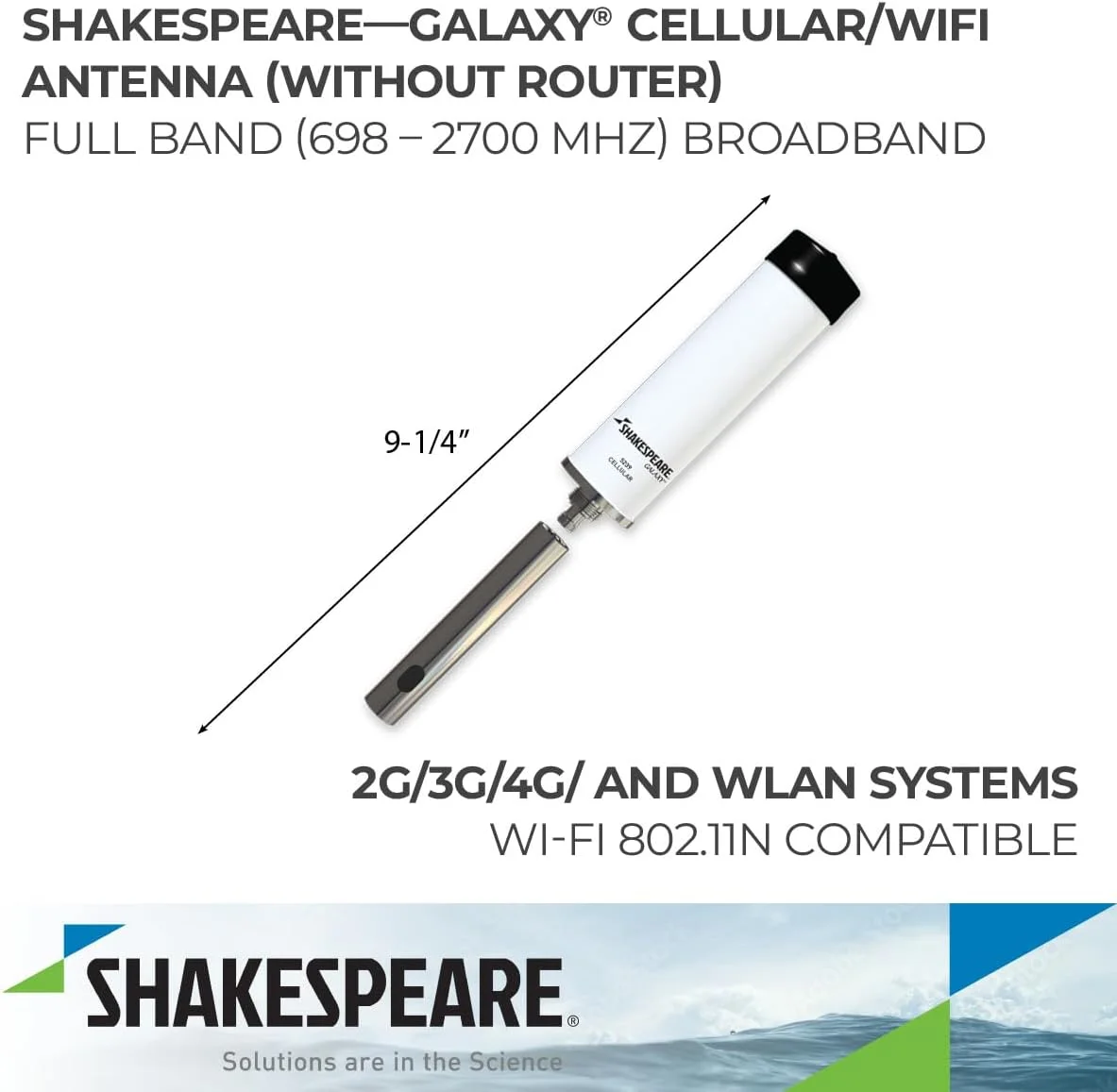 آنتن سلولی/وای فای باند جهانی شکسپیر 5239 گلکسی، سفید