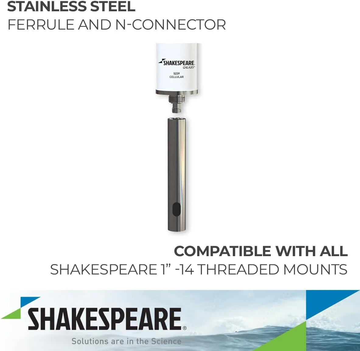 آنتن سلولی/وای فای باند جهانی شکسپیر 5239 گلکسی، سفید