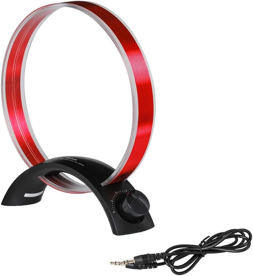 آنتن حلقه ای داخلی SaferCCTV(TM) مدل AN-200 جایگزین برای رادیوهای Kaito 1103 Radio Shack DX-399 Grundig G8 و Sangean ATS-818، مناسب برای دریافت امواج رادیویی AM، رادیو Skywave و کنسول Zenith AM 'DXing'