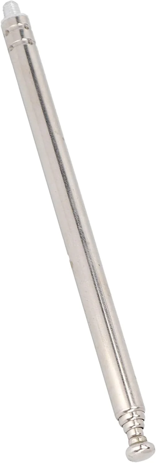 آنتن تلسکوپی 5 قسمتی با رزوه نری M3 برای تلویزیون، رادیو، اسباب بازی برقی، کنترل از راه دور، لامپ، VCD، استیل ضد زنگ و برنج، نصب آسان