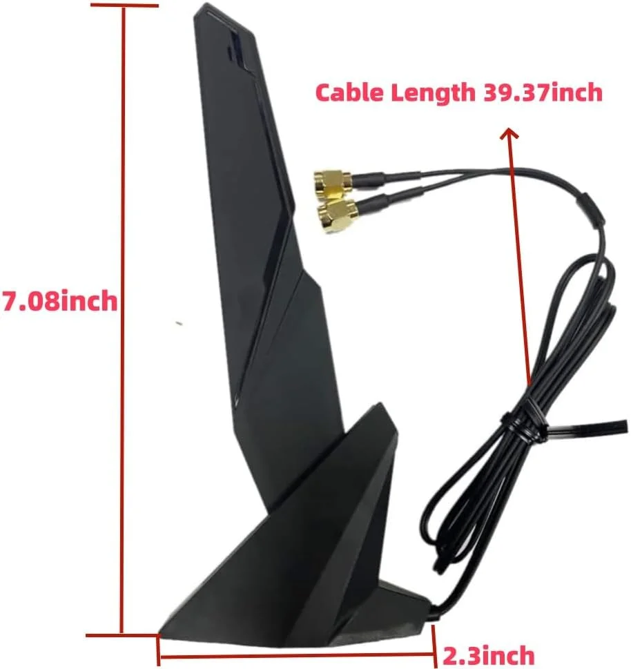 آنتن WiFi 2T2R دو بانده 2.4G/5G برای GIGABYTE AORUS Z390 Z490 Z590 X470 X570 X570S X570I H470 B460 H470I B450 B550 B560 B560I