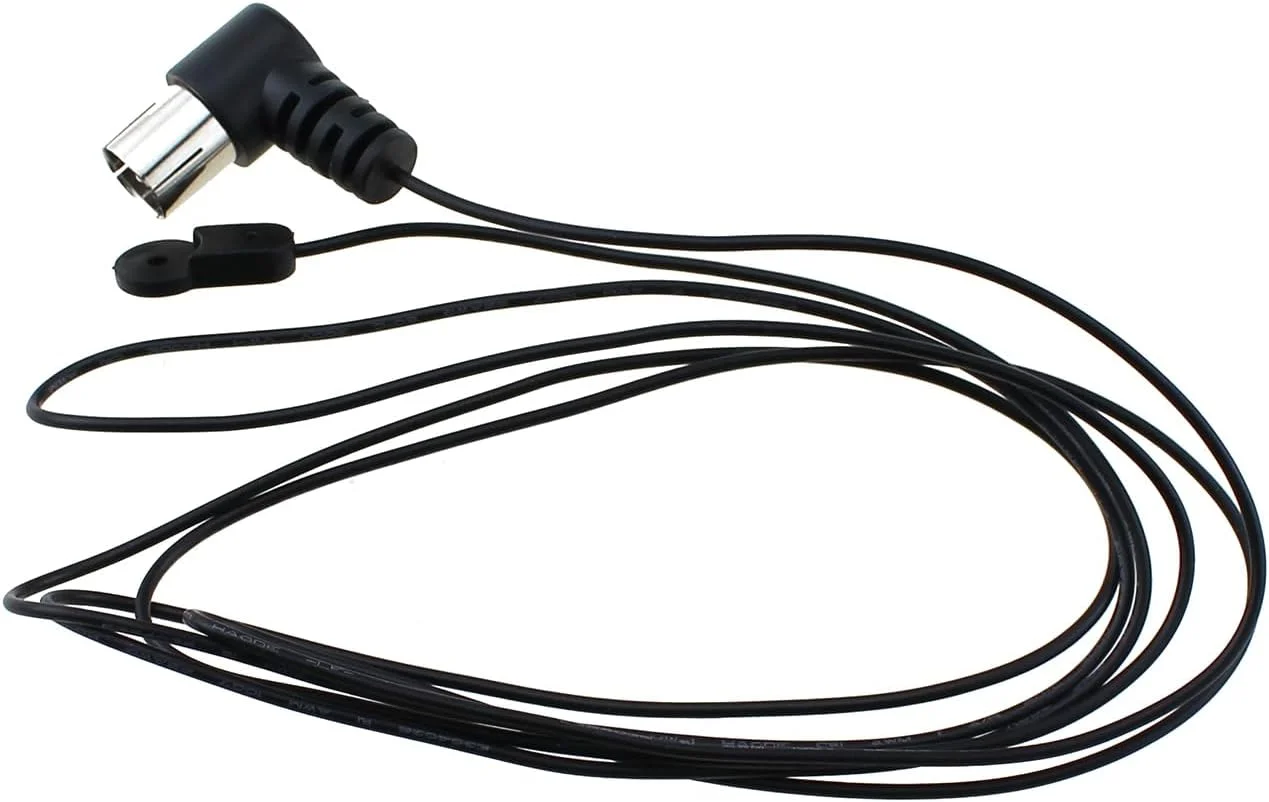 آنتن رادیویی FM استریو داخلی RLECS، 2 عددی، کابل کواکسیال 75 اهم، طول سیم 1.5 متر، برای گیرنده استریو خانگی رومیزی