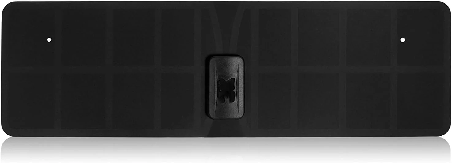 آنتن داخلی تلویزیون دیجیتال RGTech Monarch 40 مشکی - گیرنده HDTV Freeview برای داخل خانه - برد 64 کیلومتر، دریافت چند جهته، آنتن HDTV نازک و کاغذی برای Freeview/UHF/VHF/FM/USB TV Tuner/DVB-T/DVB-T2 / دریافت DAB