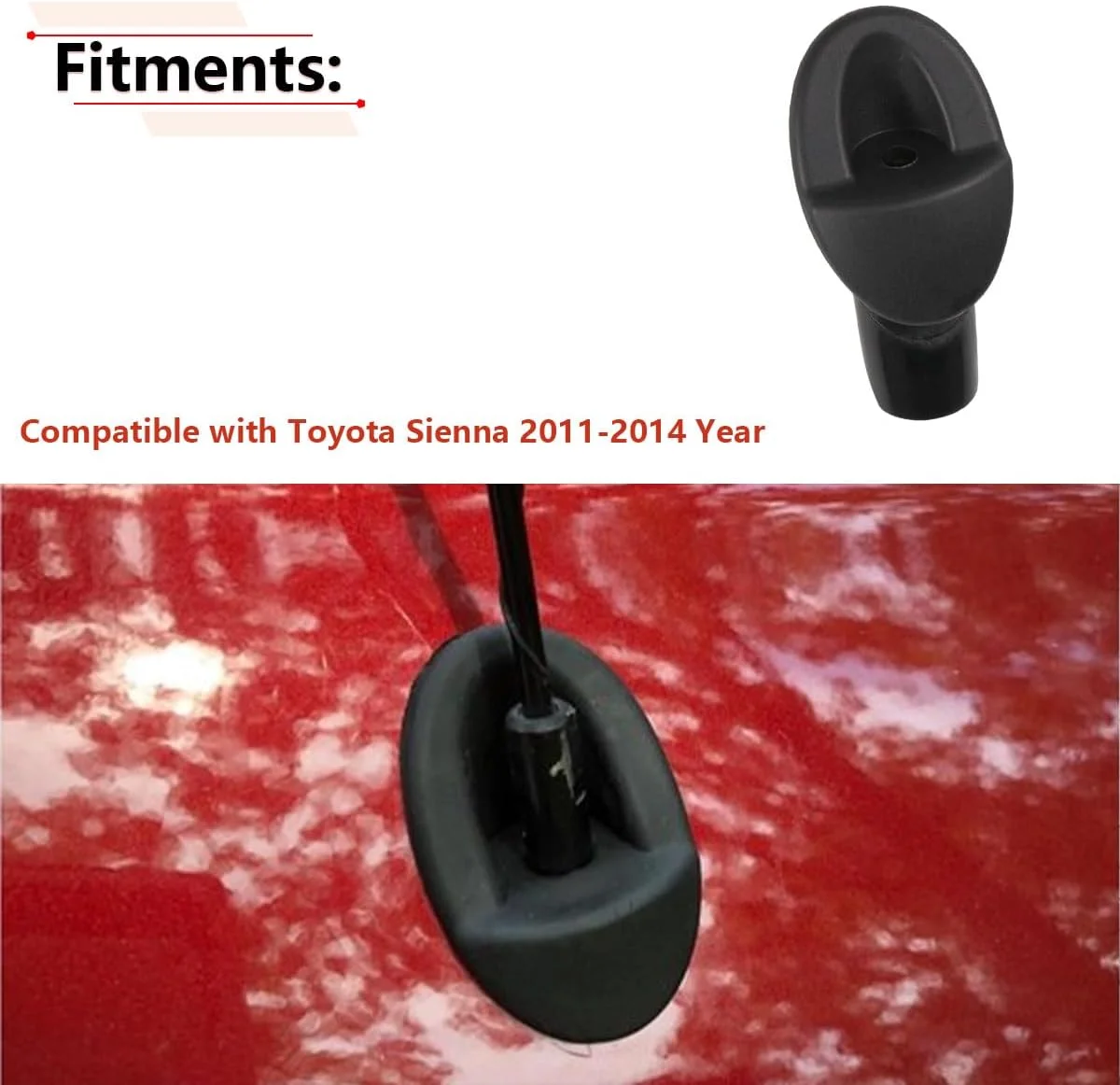 پایه آنتن RLB-HILON سازگار با تویوتا سیینا سال های 2011 2012 2013 2014، مناسب برای 86392-08020