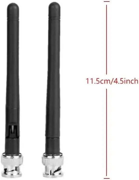 آنتن جایگزین UHF BNC نر (بسته 2 عددی) برای میکروفون بی سیم Sennheiser EW100 EW300 EW500 G3 SKM100، Slinkdsco
