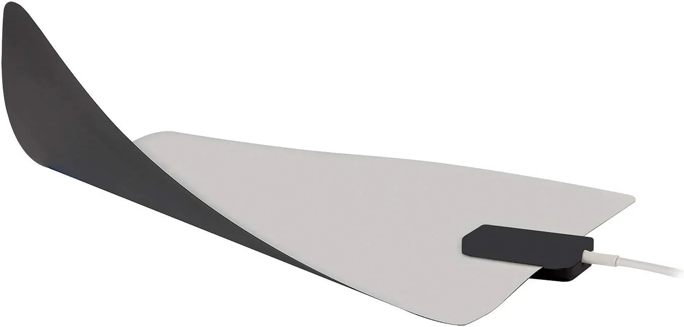 آنتن داخلی باریک RCA HDTV - آنتن فیلم نازک برگشت پذیر با دریافت چند جهته VHF و UHF HDTV. برد 35 مایل. پشتیبانی از تلویزیون های 4K/8K 1080p