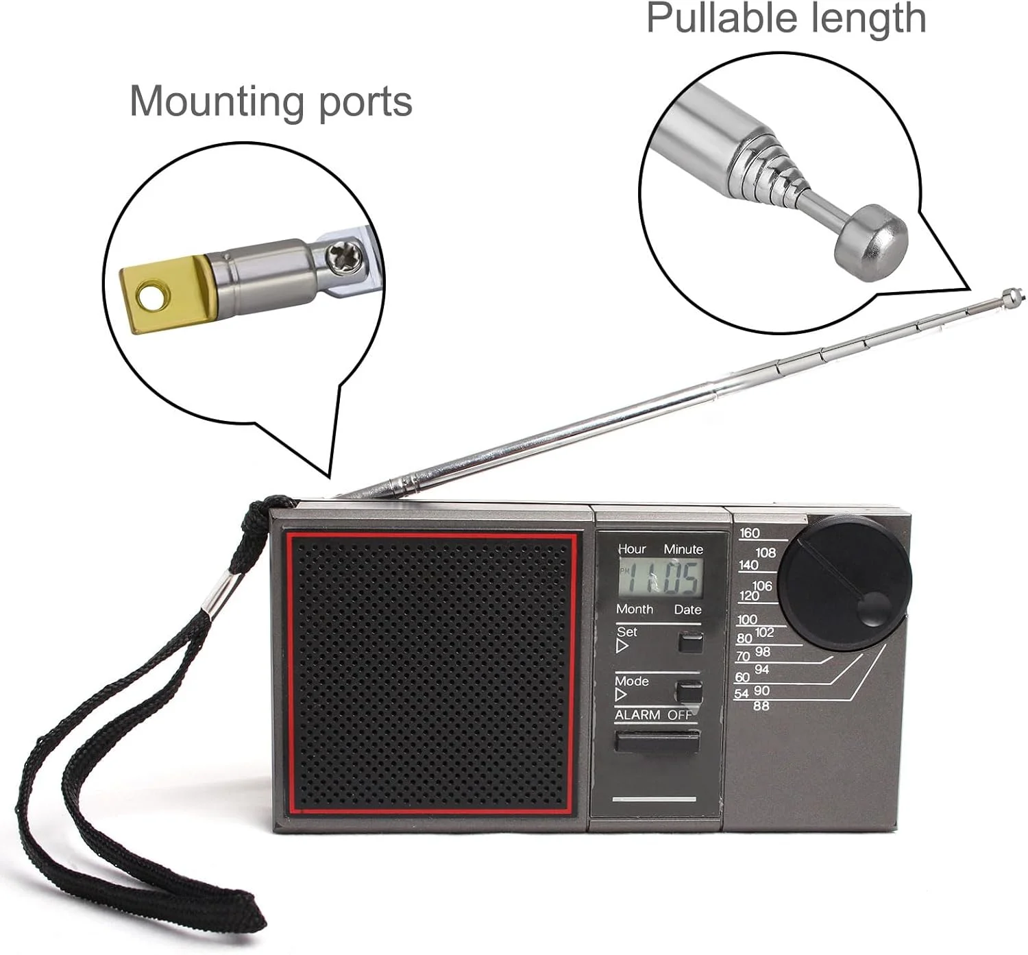 آنتن رادیو - آنتن جهانی DAB FM برای رادیوهای قابل حمل سونی XDRS41DB XDR-S41DL DAB، رادیو Roberts Dab Dab2، Roberts R9993 و R9903، رادیو Eton (نوع A)