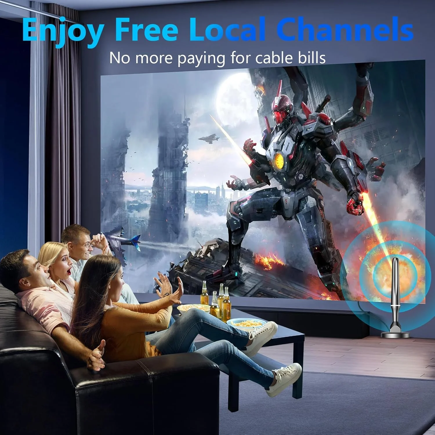 آنتن برای تلویزیون هوشمند، آنتن دیجیتال برای تلویزیون کوچک داخلی و خارجی