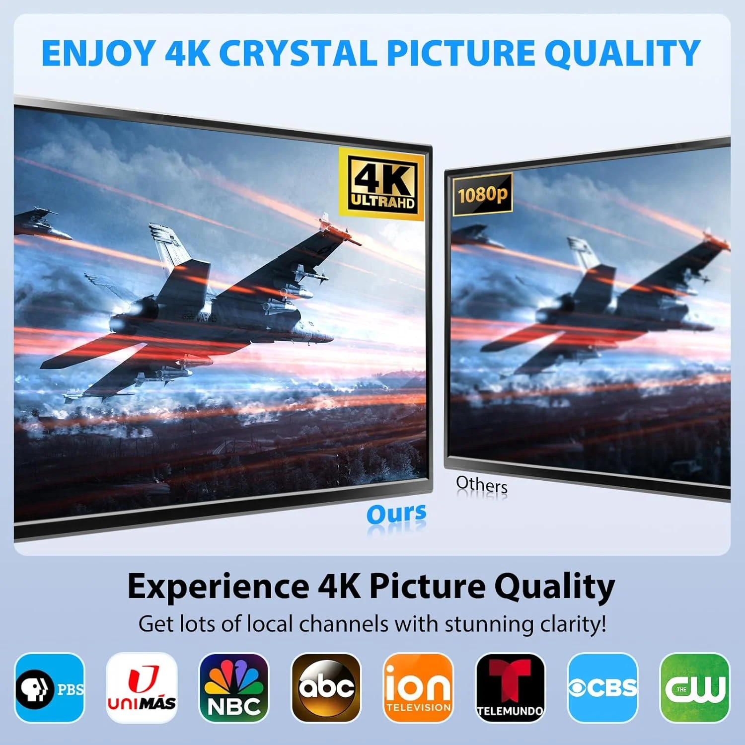 آنتن تلویزیون برای تلویزیون هوشمند، آنتن تلویزیون داخلی/خارجی، آنتن HD با برد بلند، آنتن تلویزیون دیجیتال از 4k و 1080p برای کانال های محلی تلویزیون هوشمند پشتیبانی می کند آنتن تلویزیون برای تلویزیون هوشمند، آنتن تلویزیون داخلی/خارجی، آنتن HD با برد بلند، آنتن تلویزیون دیجیتال از 4k و 1080p برای کانال های محلی تلویزیون هوشمند پشتیبانی می کند