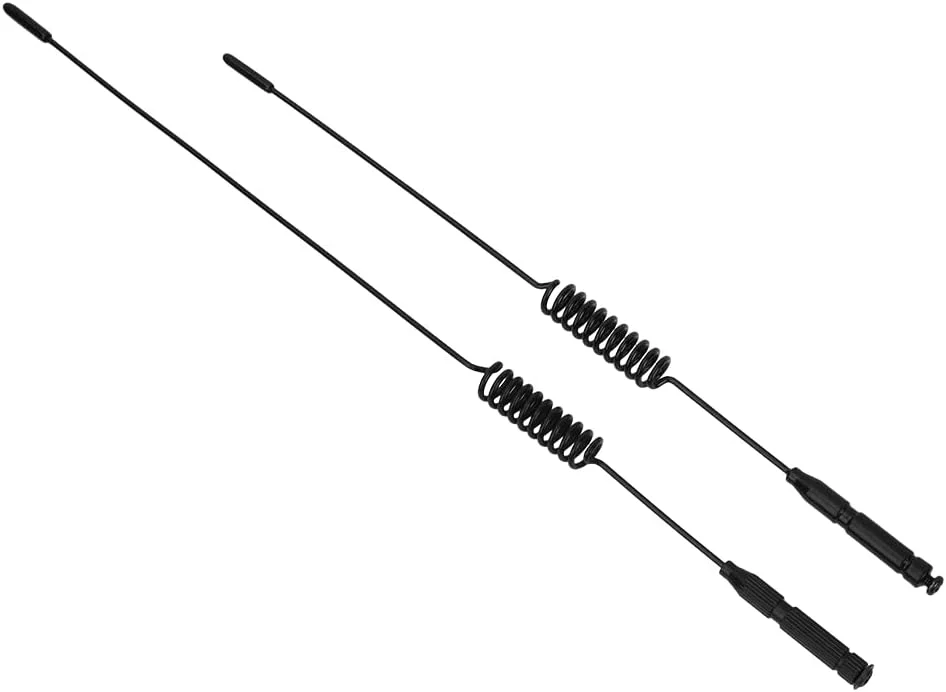 آنتن تزئینی پرچمی، آنتن ماشین صخره نوردی RC مدل L29cm شبیه سازی خط سیگنال با پرچم برای لوازم جانبی مدل ماشین SCX10 9004 (طول میله سیگنال + کوتاه)