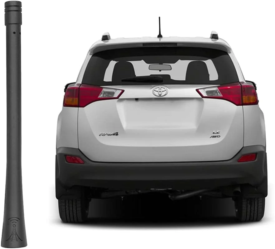 آنتن کوتاه شیک PYGHAP سازگار با مدل های منتخب تویوتا لکسوس سایون، آنتن رادیویی کوتاه 6 اینچی AM FM، ضد کارواش، میله آنتن لاستیکی انعطاف پذیر