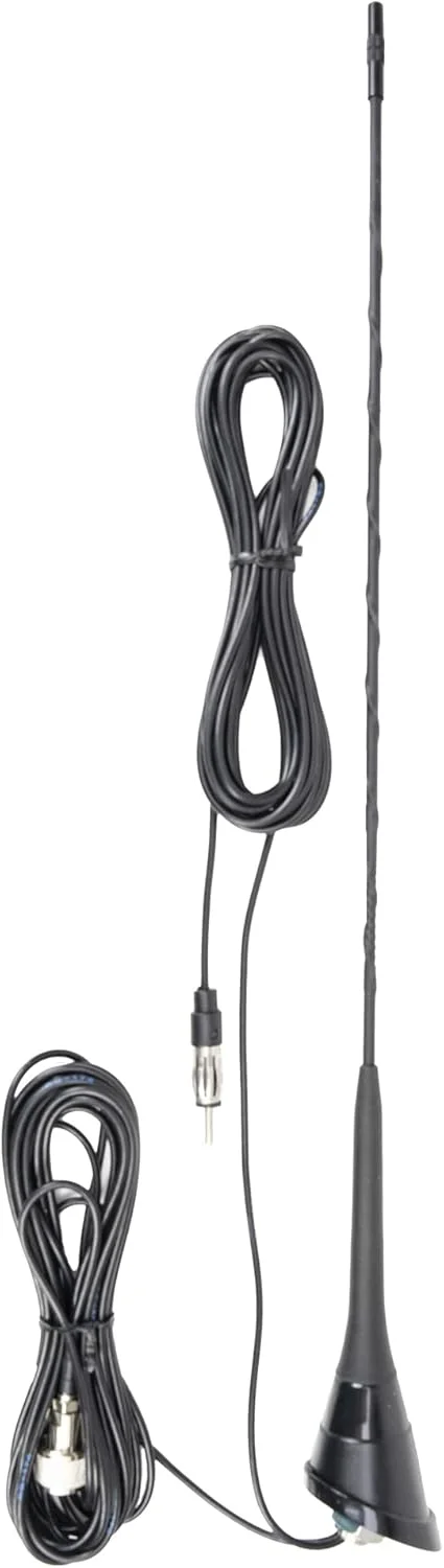 آنتن سی بی PNI Duplex 2000 CB-FM، 26-28 مگاهرتز (CB)، 87-108 مگاهرتز (FM)، کابل سی بی و کابل FM 5 متری، فایبر گلاس، طول 490 میلی متر