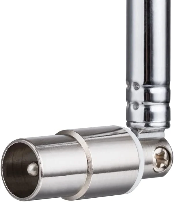 آنتن تلسکوپی 7 قسمتی با کانکتور نری تلویزیون POBADY، آنتن تلسکوپی PAL با طول 71.5 سانتی متر برای دریافت استریو FM AM تلویزیون DVB-T DVB-T2