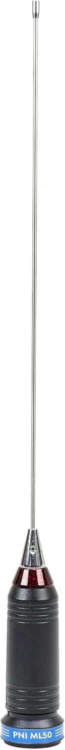 آنتن سی بی PNI مدل ML50، طول 48 سانتی متر، 26-28 مگاهرتز، 600 وات به همراه کابل اتصال RG58 به طول 3.5 متر، بدون پلاگ PL259