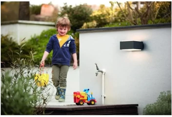 چراغ دیواری بیرونی فیلیپس مدل My Garden Hedgehog، خاکستری تیره، E27، 42 وات چراغ دیواری بیرونی فیلیپس مدل My Garden Hedgehog، خاکستری تیره، E27، 42 وات