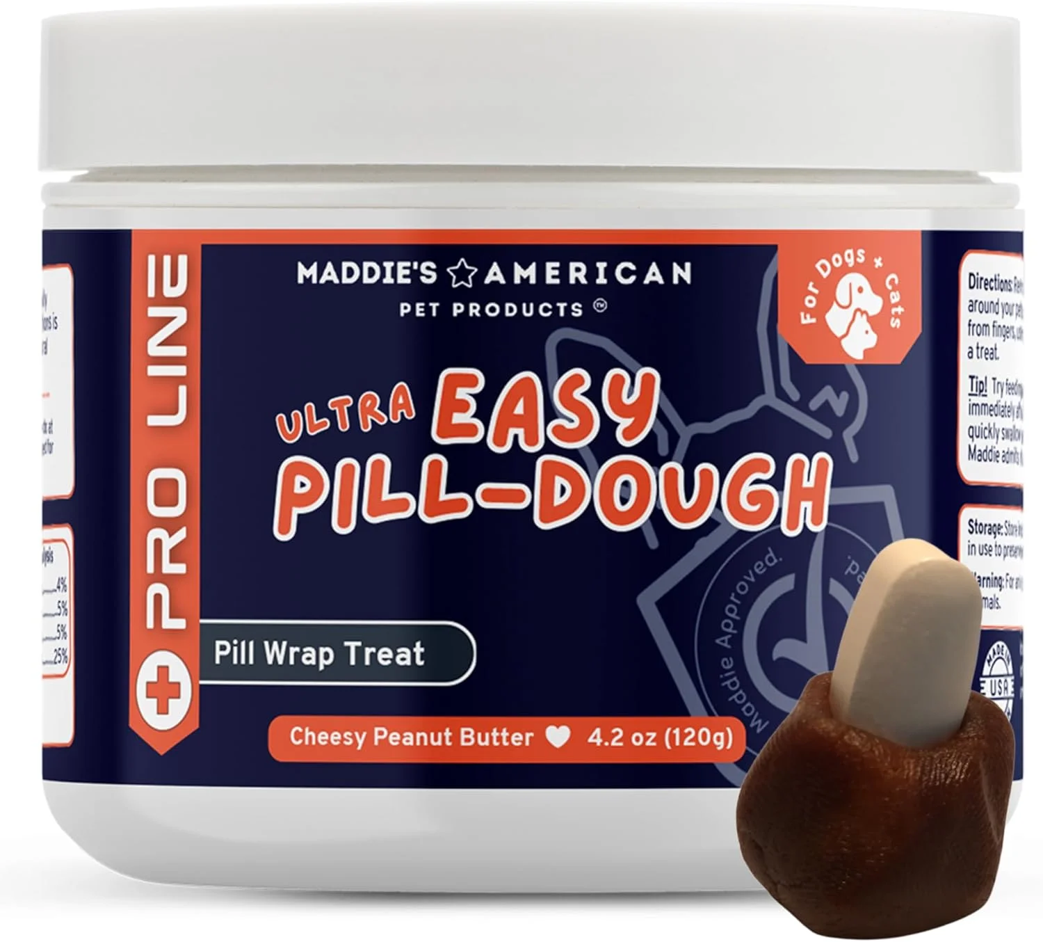 خمیر تشویقی قرص پنهان کن فوق العاده آسان برای سگ و گربه - ایجاد یک حفره سفارشی برای پنهان کردن داروهای حیوانات خانگی - Pro Line