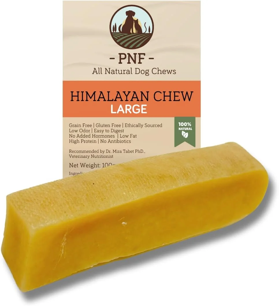 جویدنی سگ هیمالیایی، 100% طبیعی، ماندگاری طولانی، بدون گلوتن، خوراکی های سالم و ایمن سگ، بدون لاکتوز و غلات، غنی از پروتئین (بزرگ) - ایده آل برای نژادهای متوسط ​​تا بزرگ
