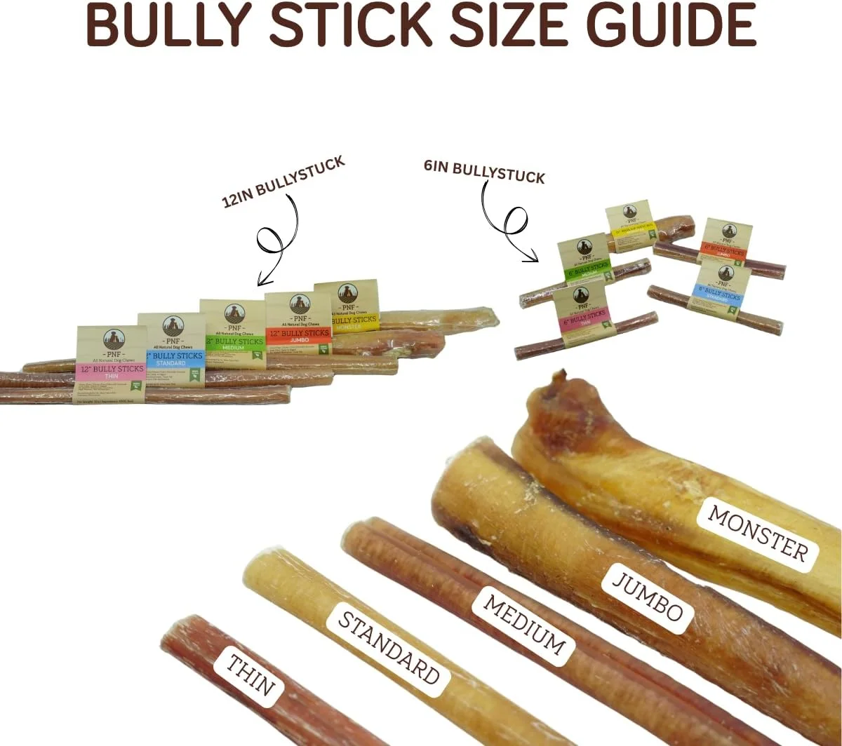 چوب جویدنی سگ 12 اینچی (نازک) - 1 عدد - خوراک جویدنی سگ - تهیه شده از گوشت گاو بدون آنتی بیوتیک و هورمون - ایده آل برای نژادهای کوچکتر و سگ های مسن