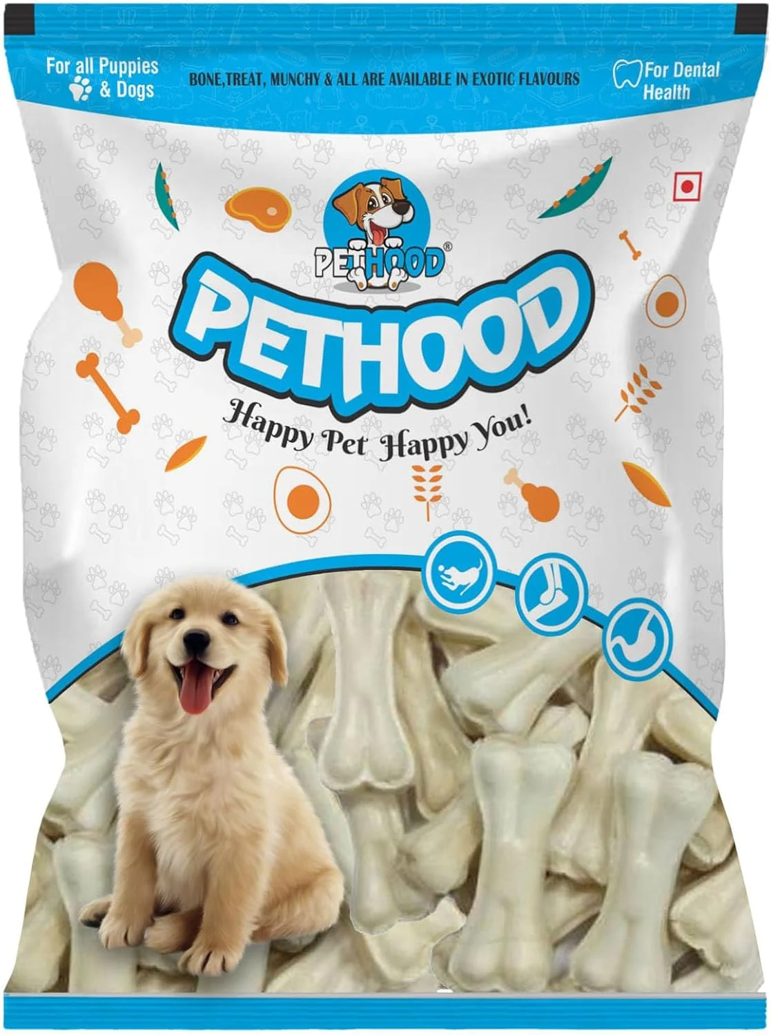 استخوان های جویدنی سگ برای سگ های جوان 3 اینچی - بسته 36 عددی، طعم مرغ، تشویقی سگ، استخوان برای سگ